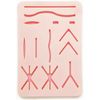 Silicon Veterinary Suture Training Pad With Tray Suture Pad Size 13 Wounds Tools