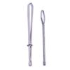 HEALLILY Drawstring Threader Easy Pull Bodkin Threader with Tweezers for Elastic Threading Yarn 2Pcs (Silver)