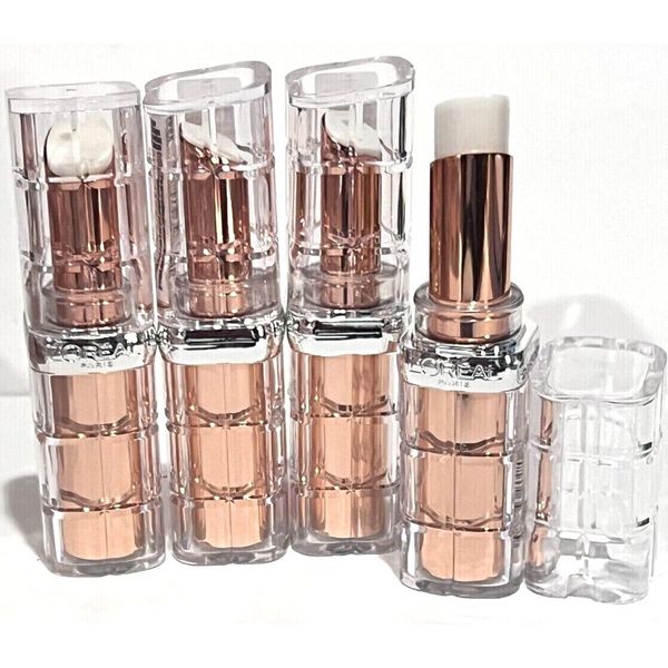 L'Oreal  COLOUR RICHE PLUMP & SHINE LIPSTICK 103 LYCHEE PLUMP 0.10oz  4 PACK