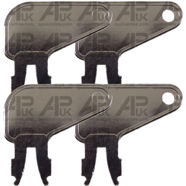 4x Ignition Switch Key Replacement for Cat Caterpillar Equipment Battery Disconnect Plant