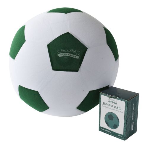 Traditional Garden Games Jumbo Football,White/Dark Green,50 cm
