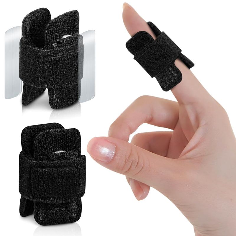 EDNYZAKRN 2Pcs Pinky Splint, Trigger Finger Splint, Universal Finger ...