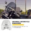 18"x16"Motorcycle Windshield Windscreen for 7/8''1"Handlebars For Harley Softail