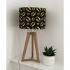 Black Super Hero Logo Cotton Drum Lampshade