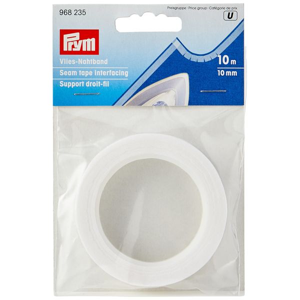 Prym Non-Woven Seam Tape (Iron) 10 mm White Polyester