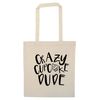 Flox Creative Tote Bag Crazy Cupcake Dude Natural
