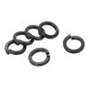 uxcell M10 304 Stainless Steel Split Lock Washers, Black Spring Lock Washers, 100 Pcs