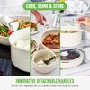 GreenLife 10 Piece Speckled Cream Ceramic Nonstick Cookware Set Induction Ready
