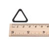 sourcing map Metal Triangle Ring Buckle 20mm(0.79") Inner Width for DIY Matt Black 10pcs