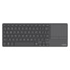Rapoo E900T Portable Wireless Keyboard with Touchpad, Multi-Device HTPC Keyboard for PC-Connected TV/Tablet/Steam Deck/Gaming Console/Raspberry Pi/Mini PC - Support Touch Gestures for Windows & Mac