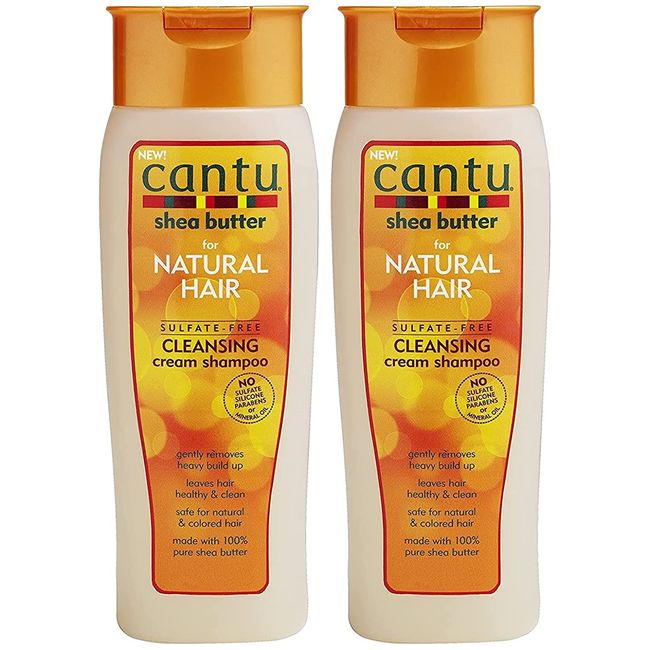 Cantu Sulfate-Free Cleansing Cream Shampoo 2-pack, 27 Total Fl Oz. Embrace your curly, coily, or wavy hair.