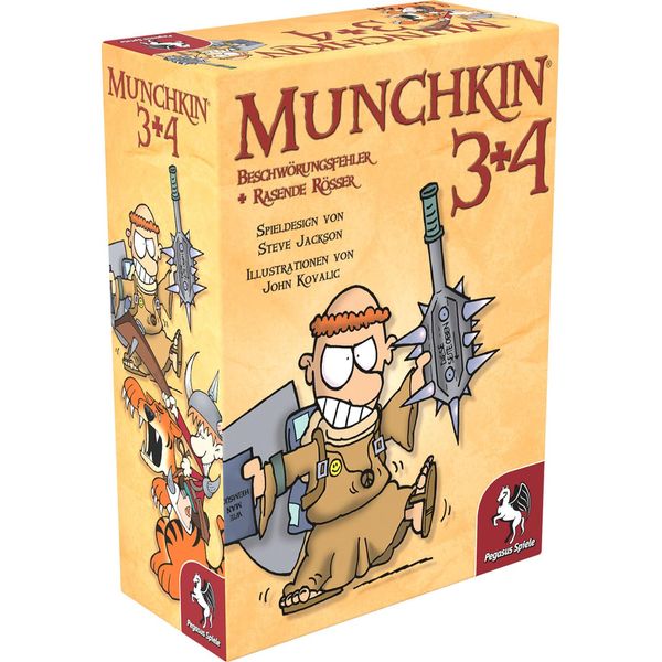 Pegasus Spiele 17224G - Munchkin 3+4, German-language Card Game, Single