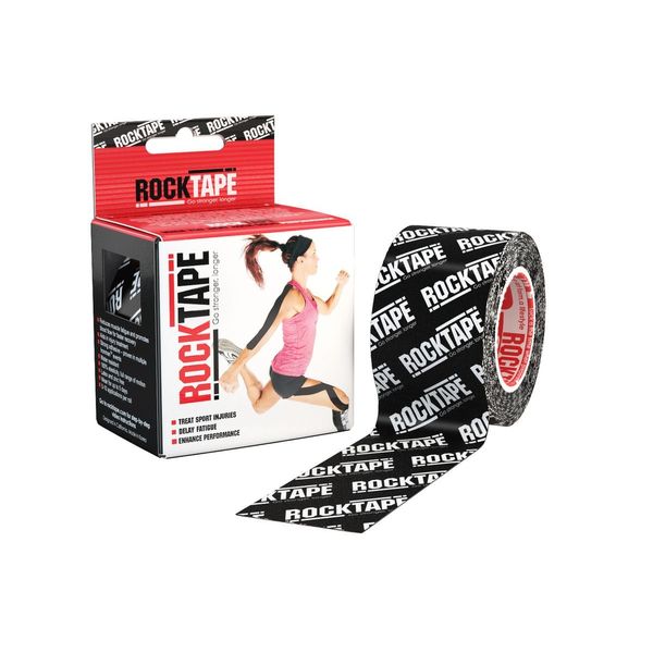 RockTape, Black Logo, 2" x 16.4' (5cmx5m)