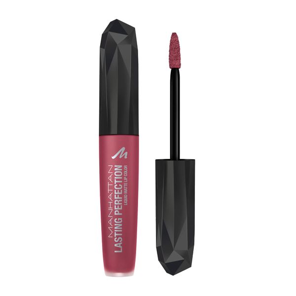 Manhattan Lasting Perfection Liquid Matte Lip Color, Fb. 310 Central Pink, flüssiger Lippenstift, ultra-matt, 5,5 ml