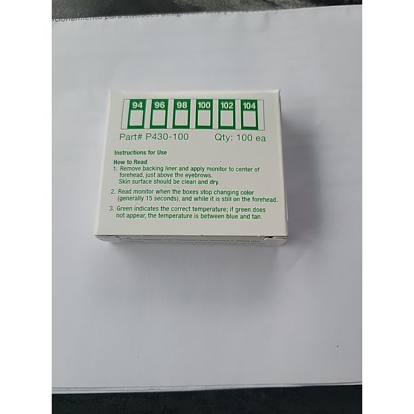 100-Pieces  FeverScan Disposable Forehead Temperature Thermometer P430