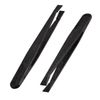 Sourcingmap 2 Pcs 93301 Black Plastic Anti Static Flat Tip Tweezers Tool 4.5" Long