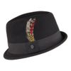 Jaxon & James Dekker Crushable Trilby Hat - Black L