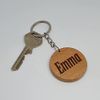 Emma Personalised Engraved Wooden Name Keyring Keychain Gift