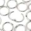 Fdit 25-38 mm 20 Metal Binders Loose Leaf Silver Large Split Metal Ring Key Ring (25 mm)
