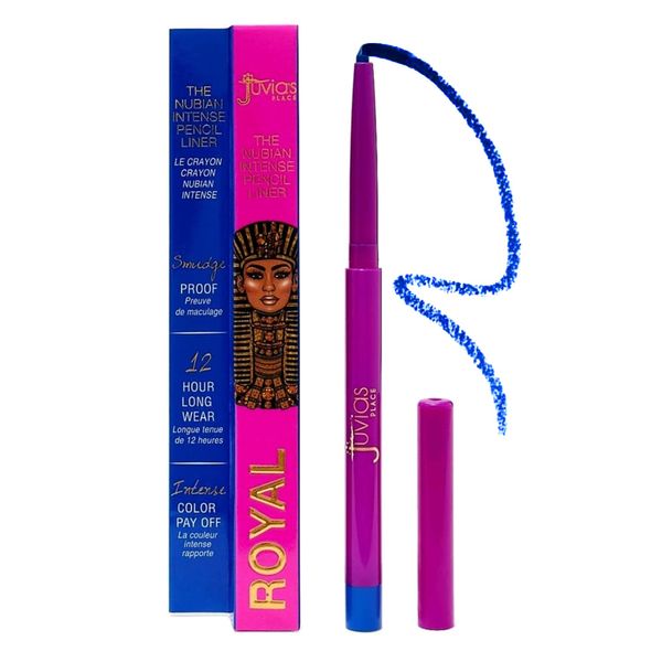 Juvia's Place Nubian Pencil Liner - Mechanical Pencil Liner, Long-lasting Pencil Liner Makeup, Blendable Makeup Pencil, Non-sticky Light & Non-sticky Liner Pencil, Compact Liner Makeup (Royal)