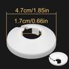 4Pcs White Plastic Radiator Pipe Covers - Sleeve Collars for 17mm Diameter Pipe