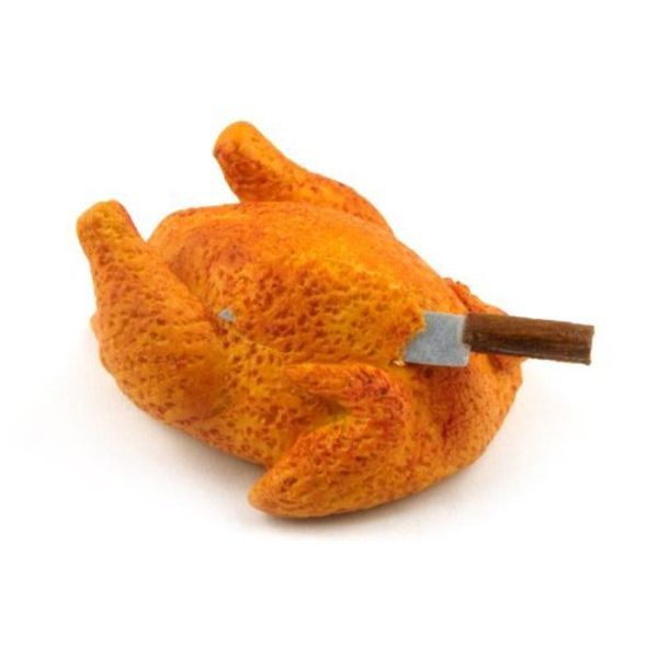 MyTinyWorld Dolls House Miniature Roast Turkey With Knife