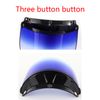 Universal Windproof 3 Snap Motorcycle Helmet Visor Front Flip Up Visor Windshield Motorcycle Helmet Sunglasses