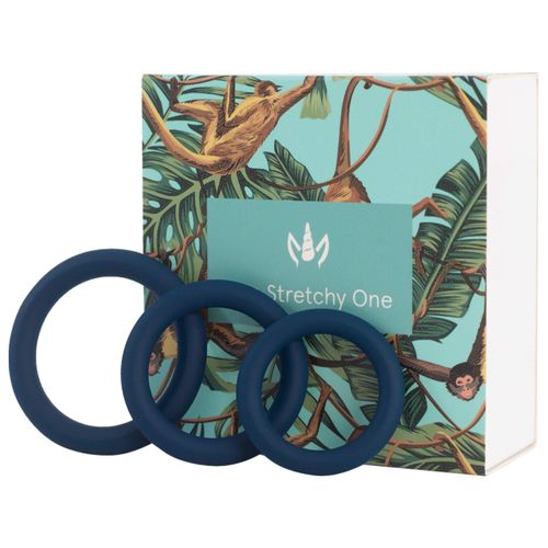 Kandid® 3 in One Cock Rings Set | 3-Piece Set of Stretchy Silicone Male Cock Rings | Flexible | Male Time-Delay Erection Rings Blue