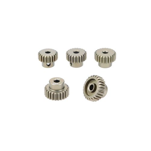 DollaTek 5PCS 48DP 21T 22T 23T 24T 25T Pinion Motor Gear Combo Set for 1/10 Rc Car Brushed Brushless Motor