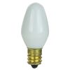 12Pack 7W C7 Light Bulb, White Glow, Dimmable Small Night Light, E12, 120V