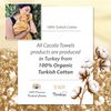Cacala Pure Series, Cotton, Gray, 37" x 70"