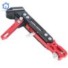 CNC Aluminum Alloy Kickstand Adjustable Motorcycle Foot Side Support Stand Red