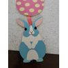 Easter Themed Hanging Wall Sign Decor Duckling "Happy Easter"