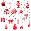 30PCS Christmas Hanging Decorations for Indoor Xmas Tree & Party - Candy Ceiling Decor