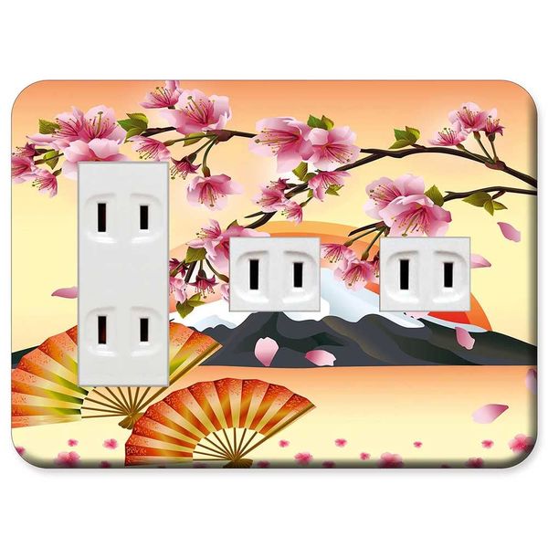 Panasonic WN6075W Outlet Plate, Modern Plate, 3 Rows, 5 Pieces, 3 + 1 + 1 Piece, Outlet Cover, Switch Plate, Japanese Pattern, 100 Design, Made in Japan