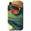 iPhone XR Cool Lizard with Sunglasses Case