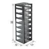 Crystal - BioExcell 6 Box Vert Rack for Chest Freezer &LN2 T anks for Stan 3" Boxes, EA1