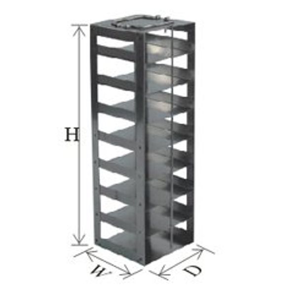 Crystal - BioExcell 6 Box Vert Rack for Chest Freezer &LN2 T anks for Stan 3" Boxes, EA1