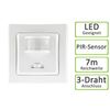 Motion Detector Sensor, Flush-Mounted Installation, LED Suitable, 9 Metre Range, 2-Wire Technology IP20, Switch Replacement