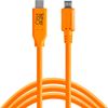 Tether Tools TetherPro CUC2515-ORG USB-C to Micro-B 5-Pin Cable