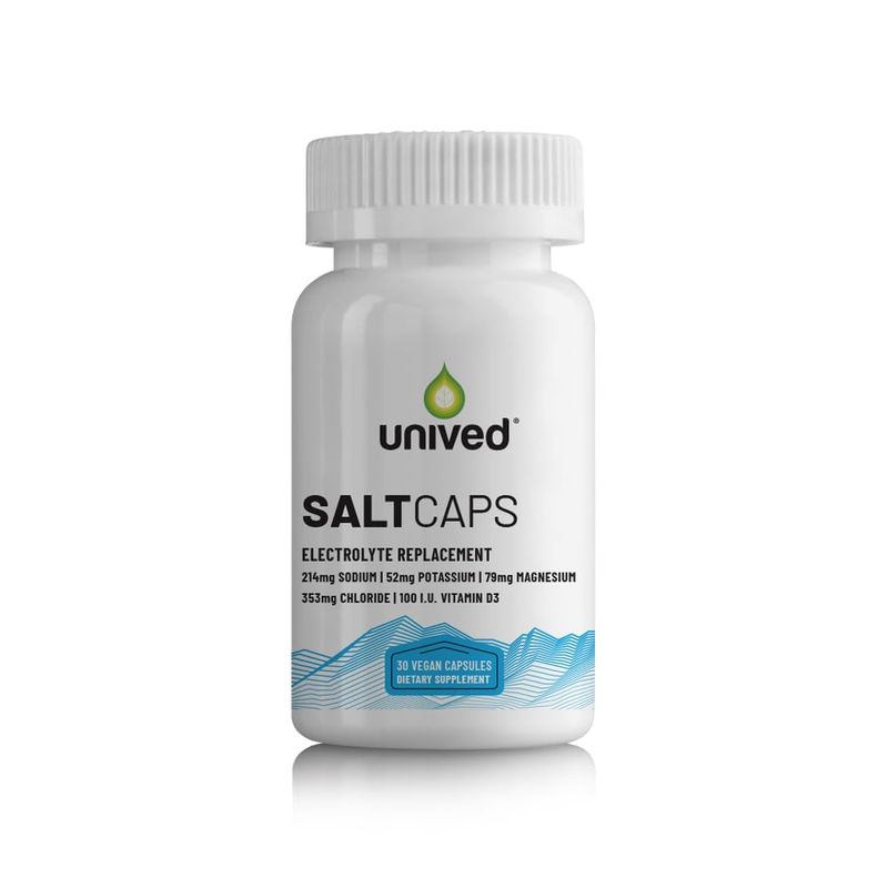 Unived Salt Capsules with Vitamin D3 | Salt Capsules with Electrolytes ...