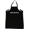 White Van Man Funny Black Apron (White Print)
