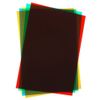 Coloured A4 Acetate - 6 Sheet Pack (Red, Yellow, Blue, Pink, Green, Clear) …