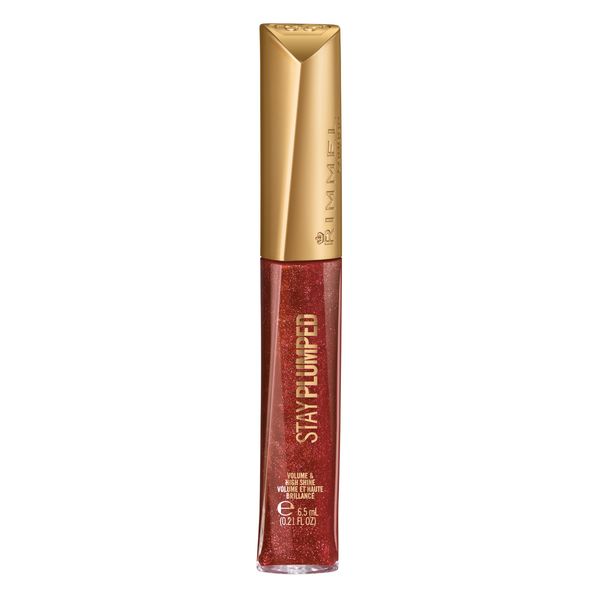 Rimmel Stay Plumped Lip Gloss, 760 Bronze Suga, Pack of 1