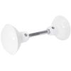 Prime-Line E 2319 Solid Brass Vintage Door Knob Spindle Set, 2-1/4 In. Outside Diameter, White (Single Pack)