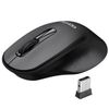 Victsing Mini Ergonomic Wireless Mouse 2.4G Quiet Mouse Black With USB