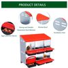 6 Compartment Chicken Nesting Box Coop Egg Laying Box w/ Roll Out Egg Collection