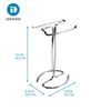 iDesign 55658 Axis Metal Hand Towel Holder for Master Bathroom, Vanities,