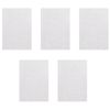 Mcoser 5PCS A4 Glitter Felt Fabric, White Glitter Sheets, Craft Felt Pack