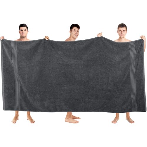 Utopia Towels - Premium Jumbo Bath Sheet 2 Pack - 100% Cotton Highly Absorbent and Quick Dry Extra Large Bath Towel - Super Soft Hotel Quality Towel (35 x 70 Inches, Grey)